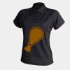 Women's piped performance polo Thumbnail