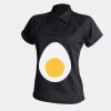 Women's piped performance polo Thumbnail