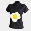 Women's piped performance polo Thumbnail