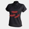 Women's piped performance polo Thumbnail