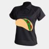 Women's piped performance polo Thumbnail