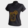 Women's piped performance polo Thumbnail