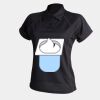 Women's piped performance polo Thumbnail