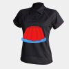Women's piped performance polo Thumbnail