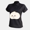 Women's piped performance polo Thumbnail