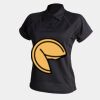 Women's piped performance polo Thumbnail