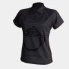 Women's piped performance polo Thumbnail