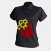 Women's piped performance polo Thumbnail