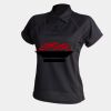 Women's piped performance polo Thumbnail