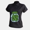Women's piped performance polo Thumbnail