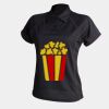 Women's piped performance polo Thumbnail