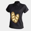 Women's piped performance polo Thumbnail