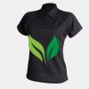 Women's piped performance polo Thumbnail