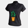 Women's piped performance polo Thumbnail