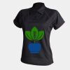 Women's piped performance polo Thumbnail