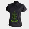 Women's piped performance polo Thumbnail