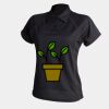 Women's piped performance polo Thumbnail