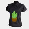 Women's piped performance polo Thumbnail