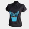 Women's piped performance polo Thumbnail