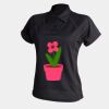 Women's piped performance polo Thumbnail