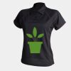 Women's piped performance polo Thumbnail