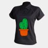 Women's piped performance polo Thumbnail