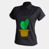 Women's piped performance polo Thumbnail