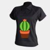 Women's piped performance polo Thumbnail