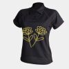 Women's piped performance polo Thumbnail