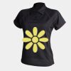 Women's piped performance polo Thumbnail