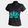 Women's piped performance polo Thumbnail