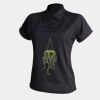 Women's piped performance polo Thumbnail