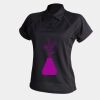Women's piped performance polo Thumbnail
