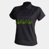 Women's piped performance polo Thumbnail