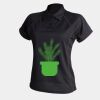 Women's piped performance polo Thumbnail