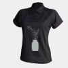 Women's piped performance polo Thumbnail