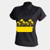 Women's piped performance polo Thumbnail