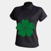 Women's piped performance polo Thumbnail
