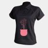 Women's piped performance polo Thumbnail