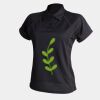 Women's piped performance polo Thumbnail