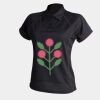 Women's piped performance polo Thumbnail
