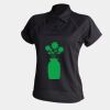 Women's piped performance polo Thumbnail