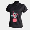 Women's piped performance polo Thumbnail