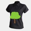 Women's piped performance polo Thumbnail