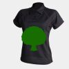Women's piped performance polo Thumbnail