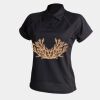 Women's piped performance polo Thumbnail