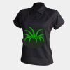 Women's piped performance polo Thumbnail