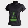 Women's piped performance polo Thumbnail