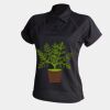 Women's piped performance polo Thumbnail