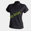 Women's piped performance polo Thumbnail